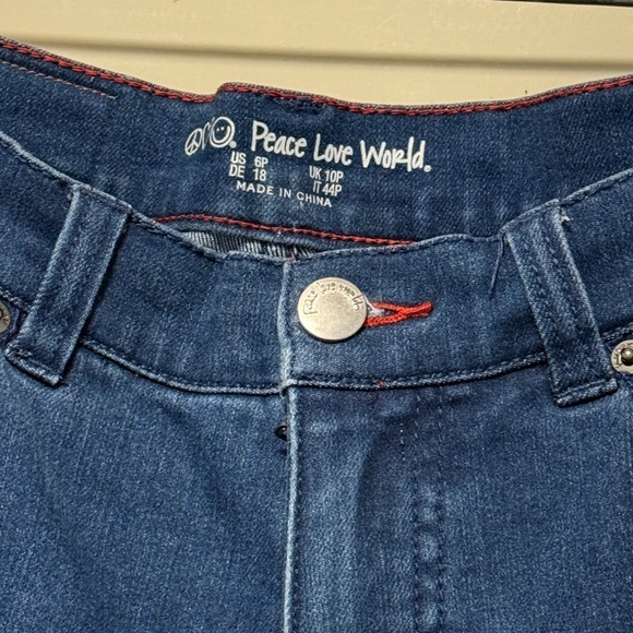 Peace Love World Dark Blue Straight Leg Jeans - Picture 3 of 10
